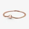 Luxury Rose Gold Multi Snake Chain Armband 925 Sterling Sier Kvinnor Mode Digner Smycken DIY CHARM Original gift