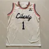 Maillot de basket Liberty Flames Collège NCAA Joseph Venzant Keegan McDowell Preston Brody Peebles Drake Dobbs Isiah Warfield Homesley Darius McGhee Kyle Rode