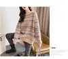 Hong Kong Style Retro Sweater Schoolgirl Korean Loose Winter Lazy Wind Plus Size 210922