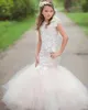 Mermaid Dantel Yürüyor Çiçek Kız Elbise Doğum Günü Bebek Tutu Çocuklar Pageant İlk Communion Elbise Uzun Bebek Gelinlik Modelleri Kız Giyim Abiye