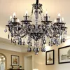 Smoky gray crystal chandelier Foyer Light Modern Fashion Living Room Dining Hall Staircase Lighting chandelier Fixtures