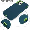 Armadura de acero simétrica, funda completa a prueba de golpes, fundas de teléfono impermeables con logotipo para iPhone 11 12 pro X xs xr Defender Case