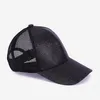 Mode barns sommar baseball keps pojkar utomhus sport solskyddsmedel net cap tjej sequined ponytail cap xy349