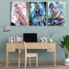 絵画HDプリントセクシーなアニメの女の子の写真キャンバス絵画壁アートキャラクターの家の装飾ヌードフィギュアポスターリビングルームの装飾