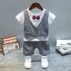0-5 Jahre Sommer Jungen Kleidung Set Lässige Mode Aktive Sport T-shirt + Hose Kind Kinder Baby Kleinkind 210615