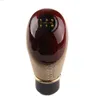 New Universal 5 Speed Imitation Carbon Fiber/Wooden Manual Shift Car Gear Handle Knob