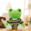 25cm 52cm Lovely Frog Plush Toy Soft Cartoon Dressed Frog Stuffed Animal Doll Kids Sleeping Toys Children Birthday Presents LA237