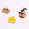 Halloween huile dégoulinant alliage drôle pendentif Cheveux Bracelet Collier DIY Boucles D'oreilles accessoires avion citrouille