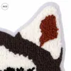 Stor storlek handduk broderi tyg tecknad hund chenille patch anpassad sy på klistermärke super cool husky patchwork appliques för kläder väska