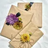 30 метров Brown Kraft Crapping Paper Roll Croweled Paper для подарочных ремесел.