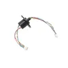 1pcs 2A 10CH Wheel Fish Conductive Slipring Micro Mini Capslure Signal Collecting Ring with Plug Connecting Cable Rotary Connector Joint