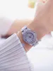 2021 Relógios de moda para mulheres diamantes Top de luxo Brand Ladies White Bracelet Crystal Women039s Watch Watch Relogio feminino7806129