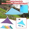 Skugga Keep Warm Shelter Garden levererar balkong Anti-ultraviolet Ventilated Sails Terrace Camping Triangles