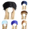 Berets Styly Women Women Hair Headwear Шляпа пушистая мода Furry Turban Wide Davi22