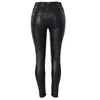 Big Plus Size Pu Leather Pants Women Hip Push Up Black Sexy Female Stretch Leggings Jeging Casual Skinny Pencil Pants 210302