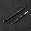 Canetas gel Fizz 0,5mm Multi Edge Metal Pen Black Writing Stationery School Students Exam Business Sign Sign Fornestes