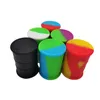 11 ml Trommel Wachs Öl Behälter Box Tasche Mit Hang Dab Antihaft-Silikon Jar silikon Dose Bunte Lagerung Container halter Werkzeug fall