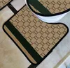 Mode Toilet Seat Cover Set Vintage Brief Gestreepte Badkamer Tapijten Overjas Toiletten Case Vloermatten 3 stks Tapijt Sets