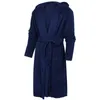 H Men039S Sleepwear Fashion Casual Mens Bathrobes Flanell Robe Hooded Långärmad par Män Kvinna Plush Shawl Kimono Varm hane B9366865