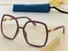 0890 Nya modeögonglasögon för kvinnor Vintage Square Frame Populär toppkvalitet kommer med Case Classic 0890S Optical Glasses5242628