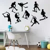 Set Of 8 Stunt Scooter Wall Stickers Boy Room Kids Room Posters Bicycle Sport Wall Decal Bedroom Vinyl Decoration Wallpaper P330 210705