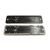 1 pcs Stainless Steel Car License Plate Frame Number Plate Holder With 8 Security Pins European German Russian 8K Premium