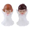 2 4PCS Flower Pixie Fairy Miniaturowa figurka Dollhouse Garden DIY Ornament Dekoracja Rzemiosła Figurki Mikro Krajobraz C0220275p