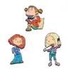 Broches, broches K2593 Cool Girl Anime Fun Émail Pin Cartoon Creative Métal Broche Pins Denim Chapeau Badge Collier Bijoux Enfants Cadeau