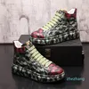 2022 Herfst en Winter Mannen Loafers Schoenen Luxe Designer Leopard Print Platform Flats Skateboard Trending Sneakers voor Streams Web Celebrity