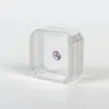 Volledige transparante pc suspensie-kunstgebit verpakking frame tandheelkundige membraandozen naakte boor gekleurde edelsteen stofdichte tanden display film