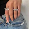 2021 Hoogwaardige zomer delicate schattige mooie Double Butterfly Animal Ring For Women Girl Fashion Open aanpassen Maat feestje Juweel7346485