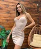 Donne Sexy Fashion Deep V Neck Criss Nude Red Bandage Dress Elegante Night Club Prom Celebrity Bodycon Party Vestido 210527