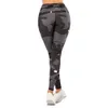 Moda Mujer Pantalones Sexy Mujeres Legging Costura geométrica Leopardo Impresión Fitness Leggins Slim Legins Leggings elásticos 201109