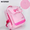 Sac d'école pour enfants 6 ~ 12 ans filles sac à dos beaux étudiants princesse livre pour fille grande capacité nœud papillon cartable 211021