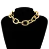 Chain Exaggerated Thick Choker Necklaces for Women Fashion Vintage Jewelry Necklace Female Accessories