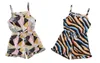 Flickor Zebra Braces Jumpsuits Summer 2021 Senaste Barn Boutique Kläder 1-6t Little Gilrs Ärmlös Mode Bodysuits