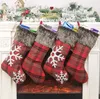 45 projeta decoração meias de natal bolsa de presente para crianças bolsas de doces de tamanho grande Santa Natal
