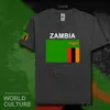 Republika Zambia Zambian Męskie Koszulki Koszulki Nation Team Tshirt 100% Bawełna T-Shirt Odzież Tees Country Sporting ZMB X0621