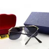 Высококачественные солнцезащитные очки мода мужские женские и мужские очки классические роскоши солнцезащитные очки элегантная упаковочная коробка A01