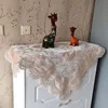 Square Square Velvet Lace Embroidery Beautiful European Tableroth Furniture Cover Cover Clot Clof Christmas Wedding Decoration Tapete 201007