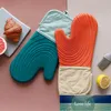 Guantes térmicos de silicona engrosada simple nórdica Horno de microondas Guantes para hornear con aislamiento Suministros de cocina Precio de fábrica diseño experto Calidad Último estilo