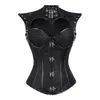 Bustini Corsetti Steampunk Gotico Stretto Corsetto del Cavaliere Oscuro Costume di Halloween Corpetto dimagrante Corsetto Sexy cinturino nero