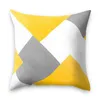 pillow case cover 45*45cm geometry print throw car back cushion sofa North Europe Pineapple leaf yellow 10pcs
