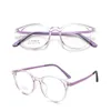 Moda óculos de sol quadros simples retro tr90 óculos casuais óculos senhoras frescas literais miopia óculos templos titânio