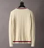 21ss maglione firmato uomini e donne di lusso lettere jacquard sfumate moda uomo Parigi moda di alta qualità T-shirt strada maniche lunghe camicia maglioni serpente chaner