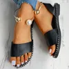 Sandali sandalias femininas usura estiva morbida scarpe da donna casual scarpe perline anello caviglia sningback piatto