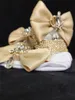 Primeiros Walkers Turquia Design Boutique Baby Girl Gold Crown Jewerly Diamond 1st Aniversário Vestido Outfit Pogal Rhinestones Berço Sapatos