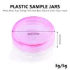 3g/5g Plastic Cosmetic Jar bottles Makeup Cream Nail Art Bead storage container Round Bottle Case