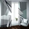 High Blackout Curtain geometry Curtains For Living Room Bedroom 3D Children Room Window Drapes