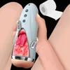 Nxy Hommes Masturbateurs Masturbateur Automatique Tasse Oral Sex Machines Jouets pour Érotique Mâle Stimuler Glan Vibration Aldult Masseur 1214
